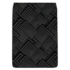 Diagonal Square Black Background Removable Flap Cover (s)