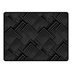 Diagonal Square Black Background Two Sides Fleece Blanket (small)