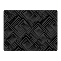 Diagonal Square Black Background Two Sides Premium Plush Fleece Blanket (mini) by Apen