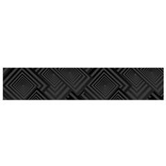 Diagonal Square Black Background Small Premium Plush Fleece Scarf