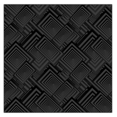 Diagonal Square Black Background Square Satin Scarf (36  X 36 )