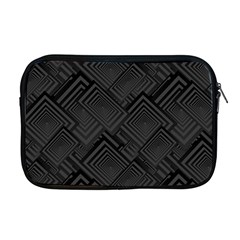 Diagonal Square Black Background Apple Macbook Pro 17  Zipper Case