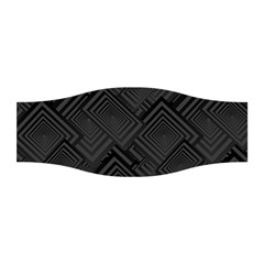 Diagonal Square Black Background Stretchable Headband