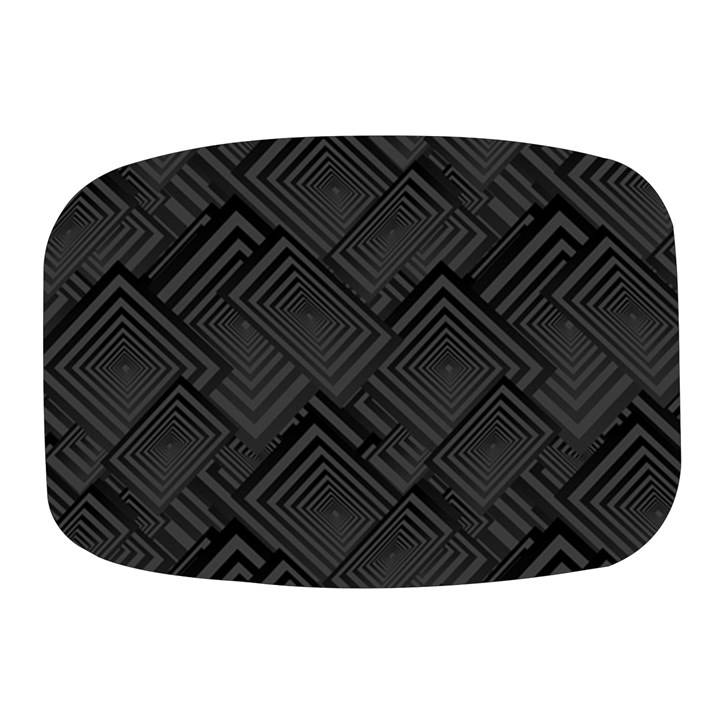 Diagonal Square Black Background Mini Square Pill Box