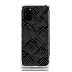 Diagonal Square Black Background Samsung Galaxy S20plus 6 7 Inch Tpu Uv Case by Apen