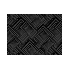 Diagonal Square Black Background Premium Plush Fleece Blanket (mini)