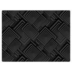 Diagonal Square Black Background Two Sides Premium Plush Fleece Blanket (extra Small)