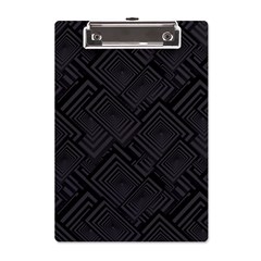 Diagonal Square Black Background A5 Acrylic Clipboard