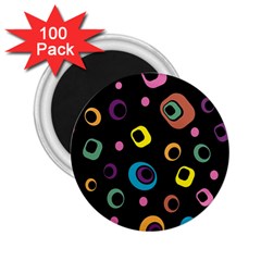 Abstract Background Retro 60s 70s 2 25  Magnets (100 Pack)  by Apen