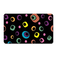 Abstract Background Retro 60s 70s Magnet (rectangular)