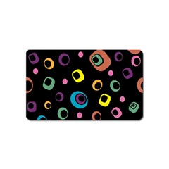 Abstract Background Retro 60s 70s Magnet (name Card) by Apen