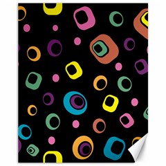 Abstract Background Retro 60s 70s Canvas 11  X 14 