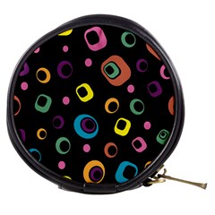 Abstract Background Retro 60s 70s Mini Makeup Bag