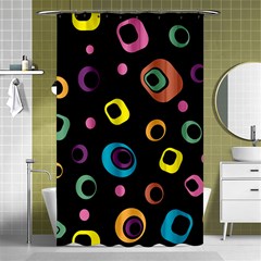 Abstract Background Retro 60s 70s Shower Curtain 48  X 72  (small)  by Apen