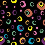 Abstract Background Retro 60s 70s Play Mat (Rectangle) Front