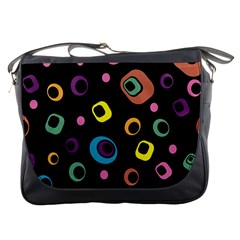 Abstract Background Retro 60s 70s Messenger Bag by Apen