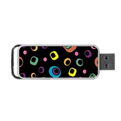 Abstract Background Retro 60s 70s Portable Usb Flash (two Sides) by Apen