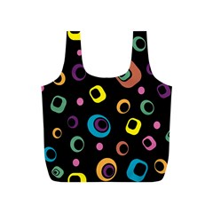 Abstract Background Retro 60s 70s Full Print Recycle Bag (s) by Apen