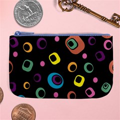 Abstract Background Retro 60s 70s Large Coin Purse by Apen