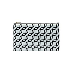 Diagonal Stripe Pattern Cosmetic Bag (small) by Apen