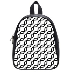 Diagonal Stripe Pattern School Bag (small) by Apen