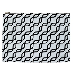 Diagonal Stripe Pattern Cosmetic Bag (xxl) by Apen