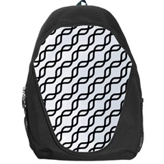 Diagonal Stripe Pattern Backpack Bag by Apen