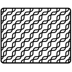 Diagonal Stripe Pattern Two Sides Fleece Blanket (medium) by Apen