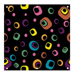 Abstract Background Retro 60s 70s Banner And Sign 4  X 4  by Apen