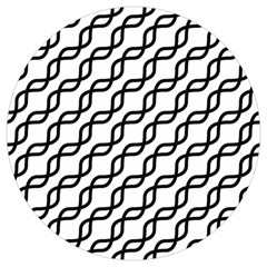 Diagonal Stripe Pattern Round Trivet