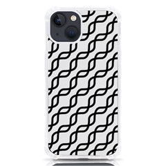 Diagonal Stripe Pattern Iphone 13 Tpu Uv Print Case by Apen