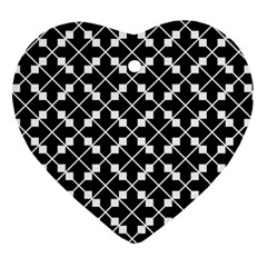 Abstract Background Arrow Heart Ornament (two Sides) by Apen