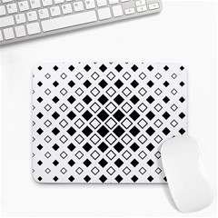 Square Diagonal Pattern Monochrome Small Mousepad by Apen