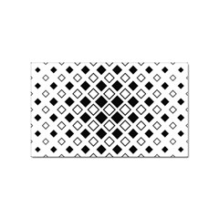 Square Diagonal Pattern Monochrome Sticker Rectangular (100 Pack) by Apen