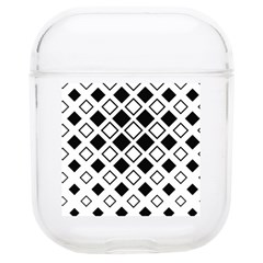 Square Diagonal Pattern Monochrome Soft Tpu Airpods 1/2 Case by Apen