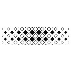 Square Diagonal Pattern Monochrome Oblong Satin Scarf (16  X 60 ) by Apen