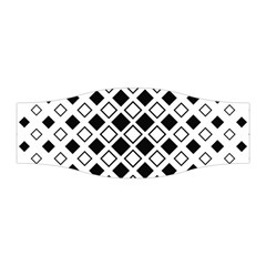 Square Diagonal Pattern Monochrome Stretchable Headband by Apen