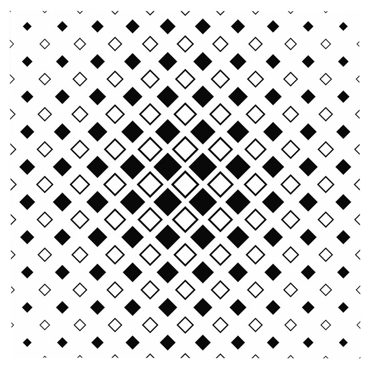 Square Diagonal Pattern Monochrome Wooden Puzzle Square