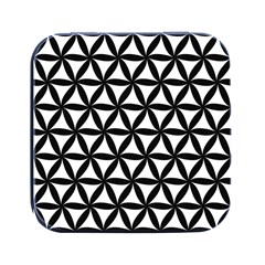 Pattern Floral Repeating Square Metal Box (black) by Apen