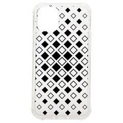 Square Diagonal Pattern Monochrome Iphone 12 Mini Tpu Uv Print Case	 by Apen