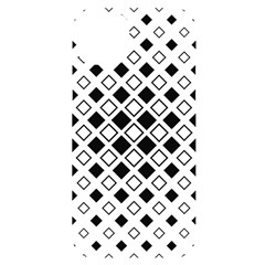 Square Diagonal Pattern Monochrome Iphone 14 Plus Black Uv Print Case by Apen