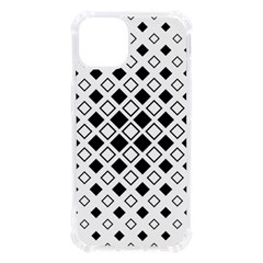 Square Diagonal Pattern Monochrome Iphone 13 Tpu Uv Print Case by Apen