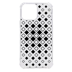 Square Diagonal Pattern Monochrome Iphone 13 Pro Max Tpu Uv Print Case by Apen