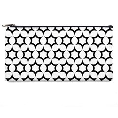 Pattern Star Repeating Black White Pencil Case by Apen