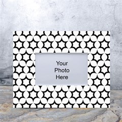 Pattern Star Repeating Black White White Tabletop Photo Frame 4 x6  by Apen