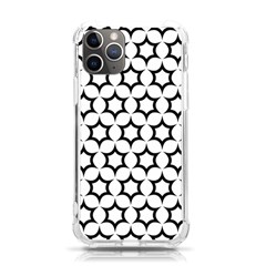 Pattern Star Repeating Black White Iphone 11 Pro 5 8 Inch Tpu Uv Print Case by Apen