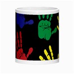 Ellipse Pattern Background Morph Mug Center