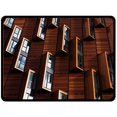 Abstract Architecture Building Business Fleece Blanket (large)