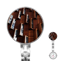 Abstract Architecture Building Business Stainless Steel Nurses Watch by Amaryn4rt