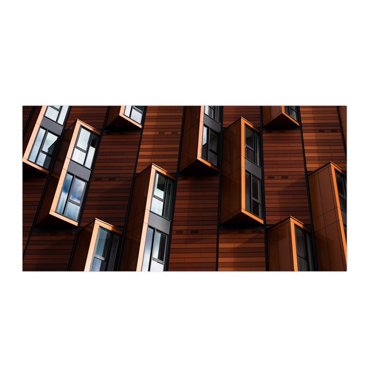 Abstract Architecture Building Business Satin Wrap 35  x 70 